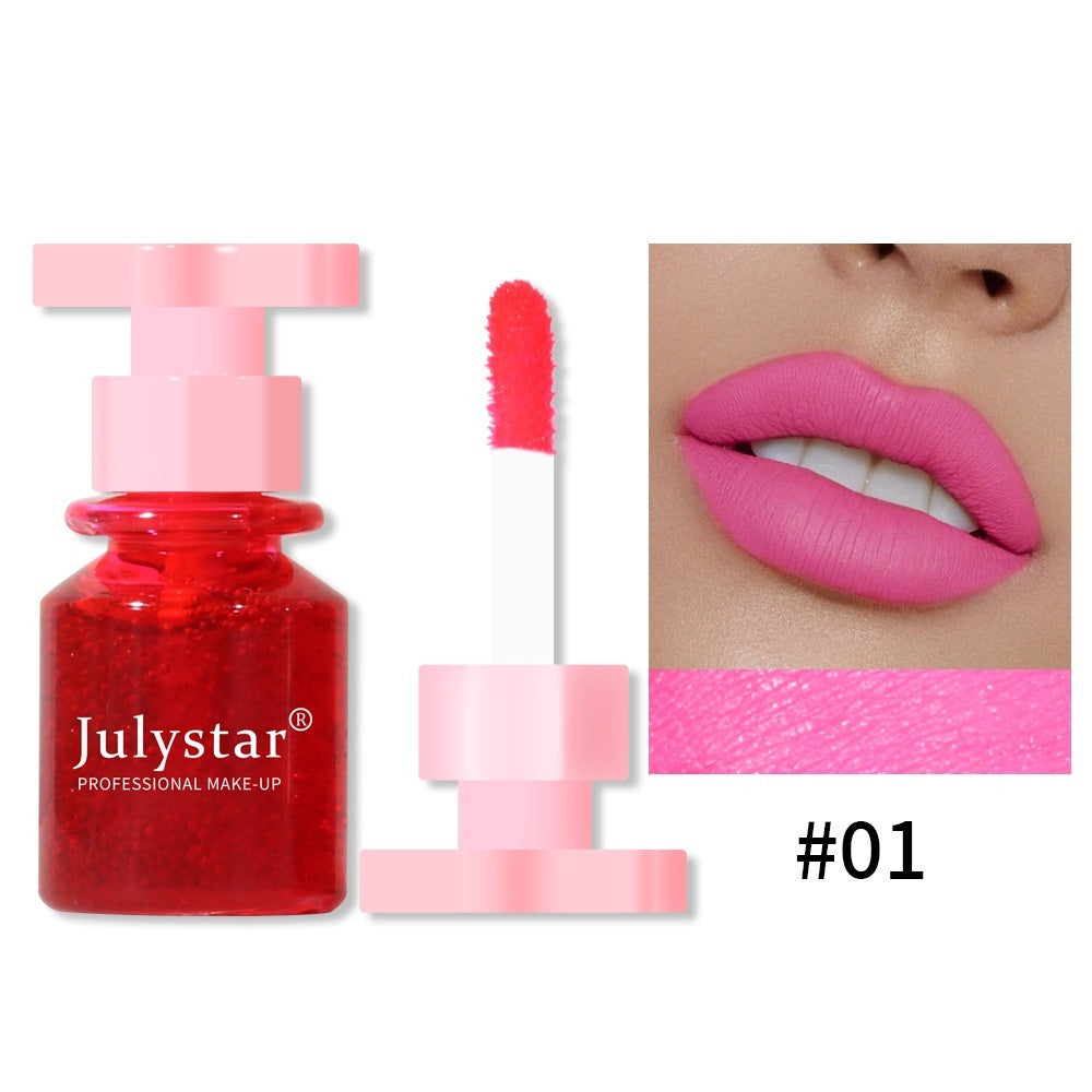 Julystar 6 Colors Moisturizing Lip Lacquer Long Lasting And Does Not Fade Lip Stain