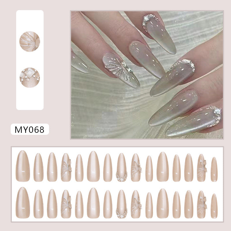 Cold Cat's Eye Butterfly Manicure High-grade Wedding Wear Nail Tip