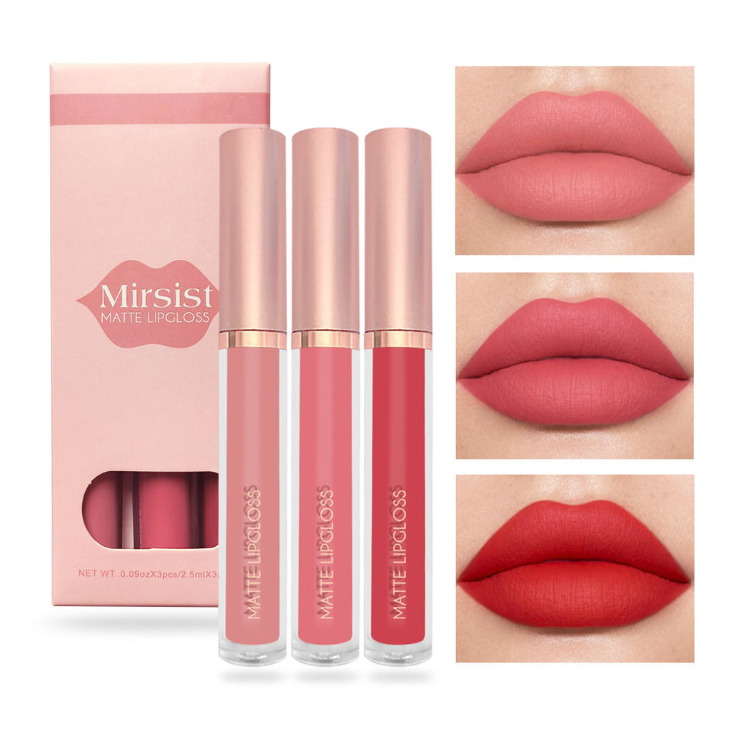 Mirsist Lip Glaze Set No Stain On Cup Does Not Fade