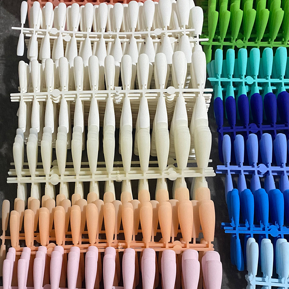 24pcs Mix Colors Matte Super Ong Coffin False Nail Ballet