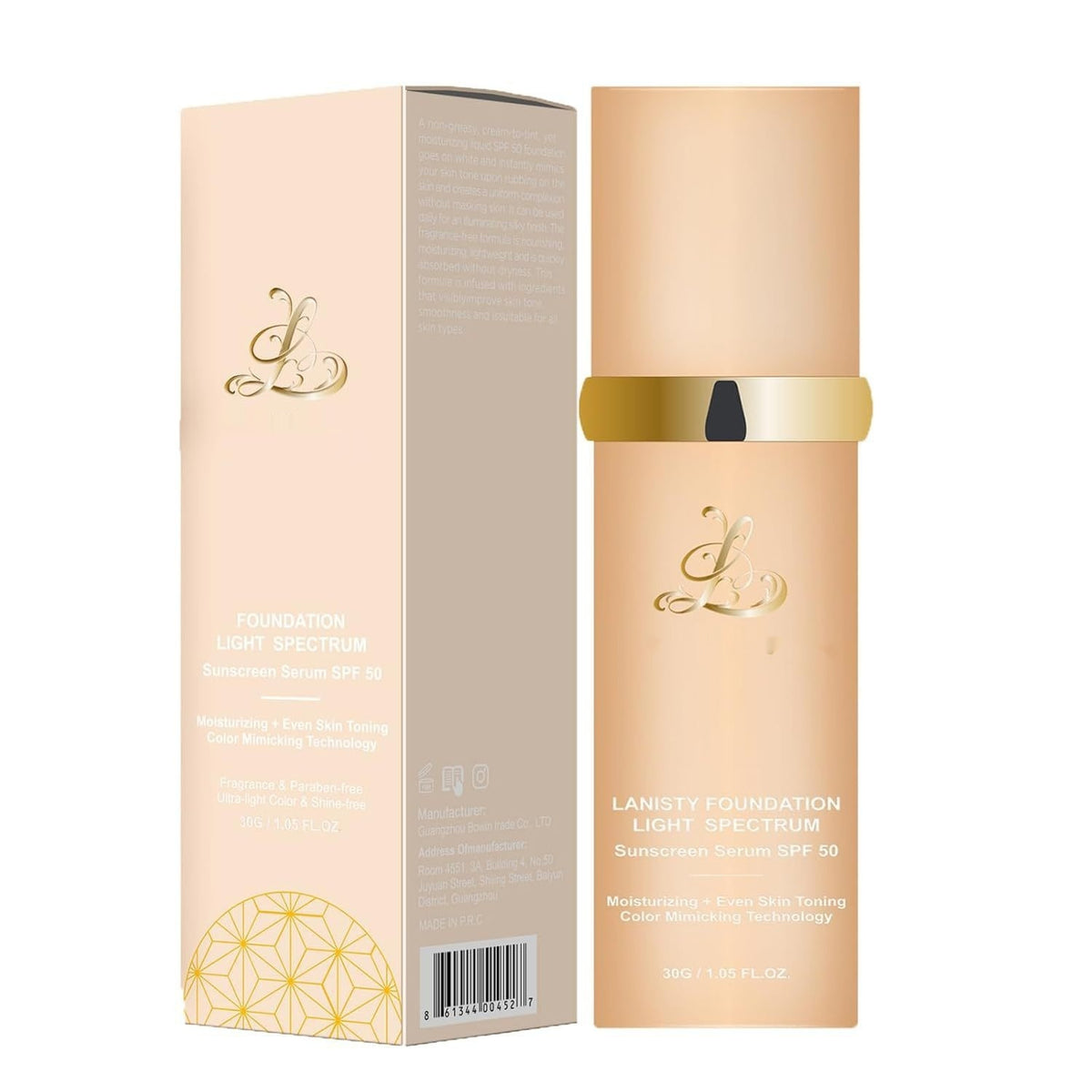 Lanisty Bionic Color-changing Concealer Not Fake White Foundation Moisturizing Not Stuck Powder