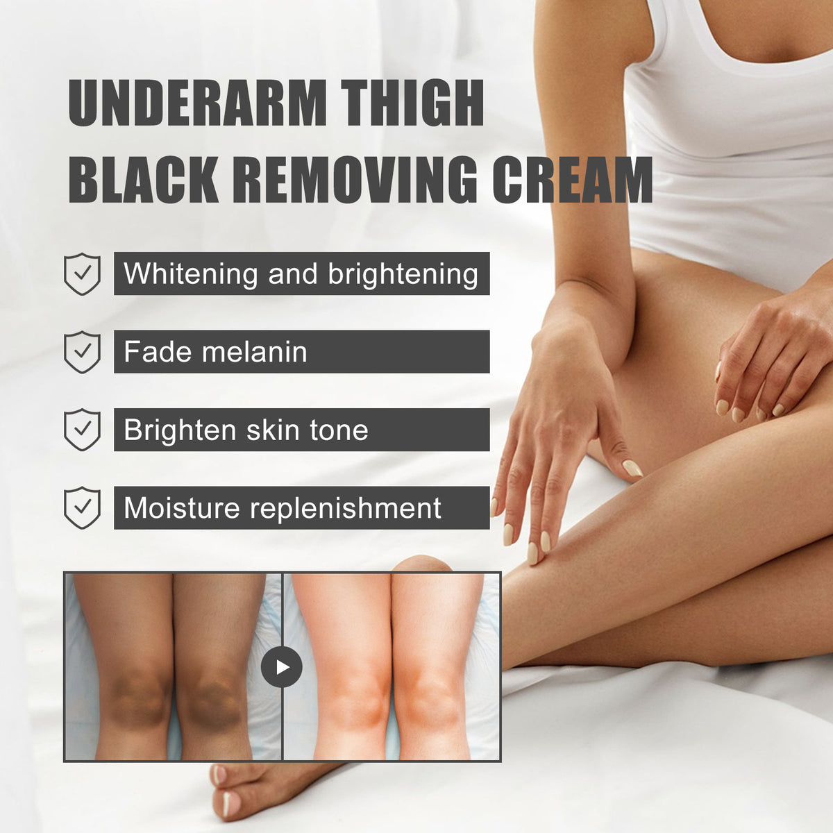 Canamin Anti-Darkening Cream Brightening Cream For Underarms And Thighs, Body Skin Care Cream