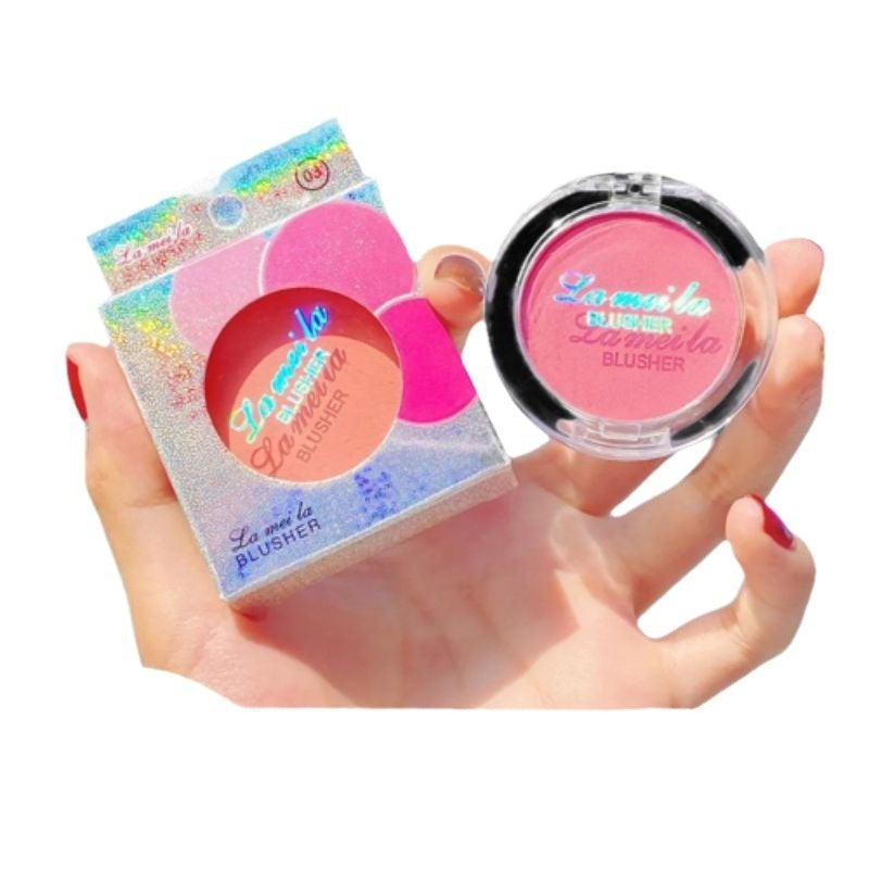La Mei La Women's Fashion Highlight Blush Makeup Palette Face Nourishing Pearlescent