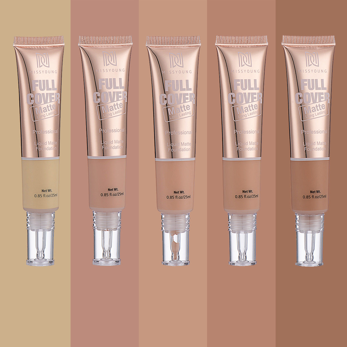 MissYoung Lightweight Breathable Concealer Matte Liquid Foundation