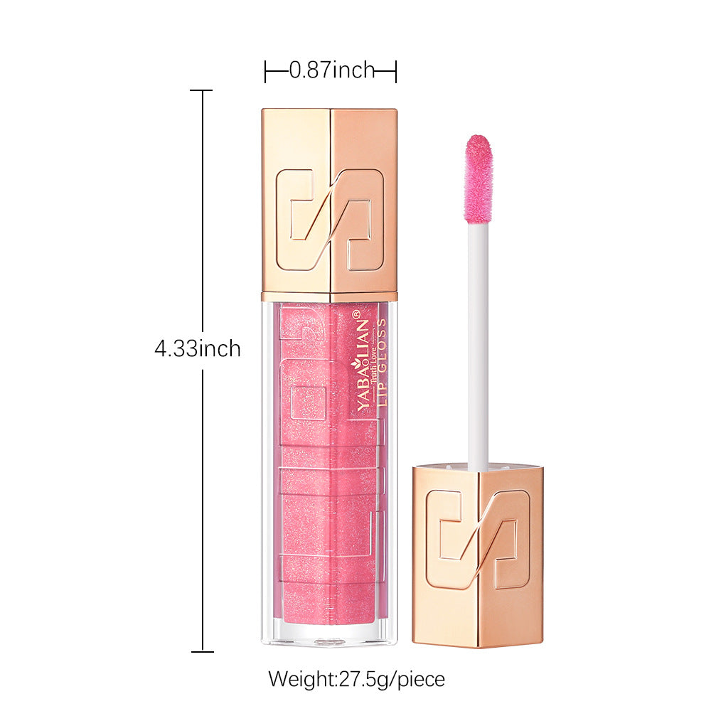 Yabaolian Makeup Hyaluronic Acid Water Light Shimmer Sequins Lip Lacquer