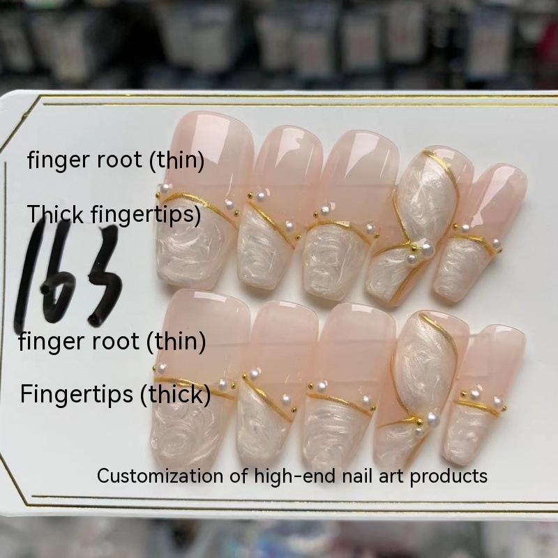 Light Luxury Wear Nail Stickers Kit Finished Product