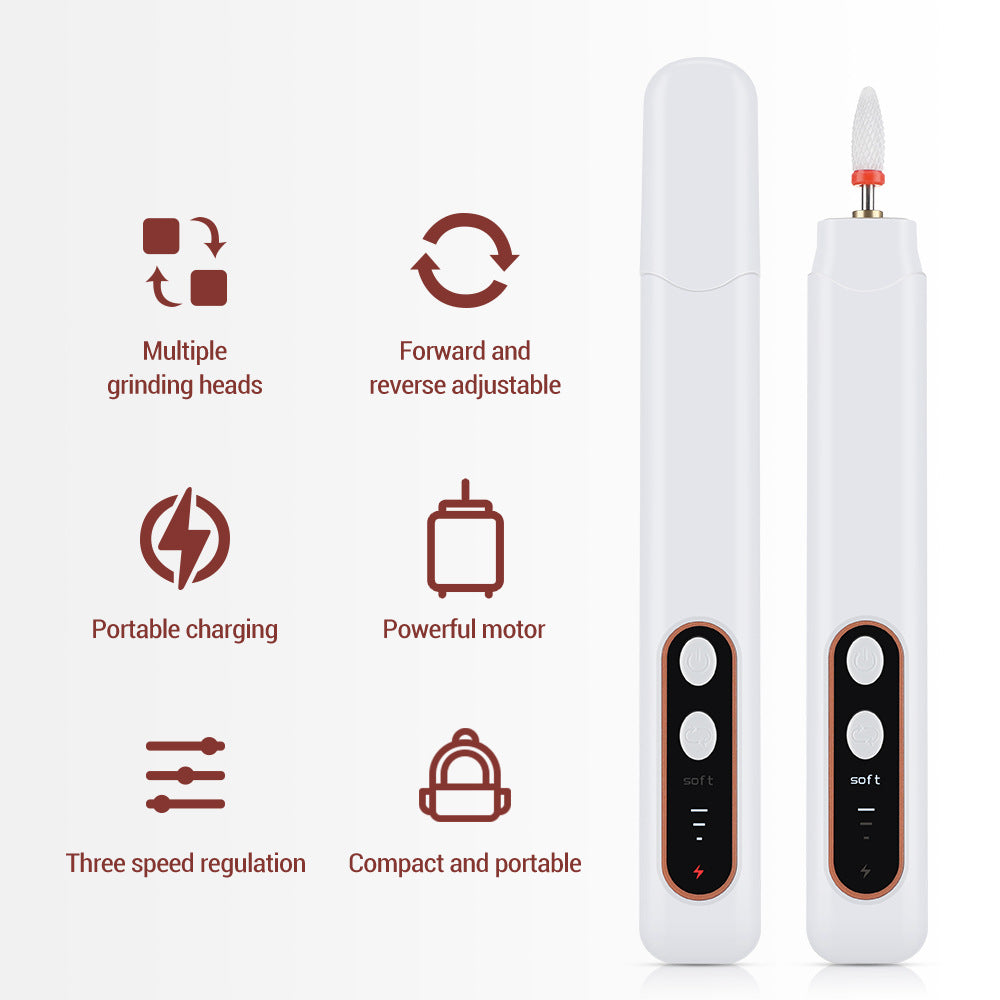 Household Portable Nail Sander Pen Manicure Tool