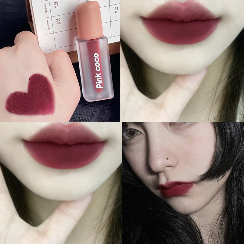 Pink Coco Student Lipstick Matte Lip Mud Lip Gloss