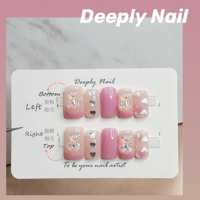 Deeply Manicure Wear Nail Custom Fake Nail Phototherapy Handmade Finished Product