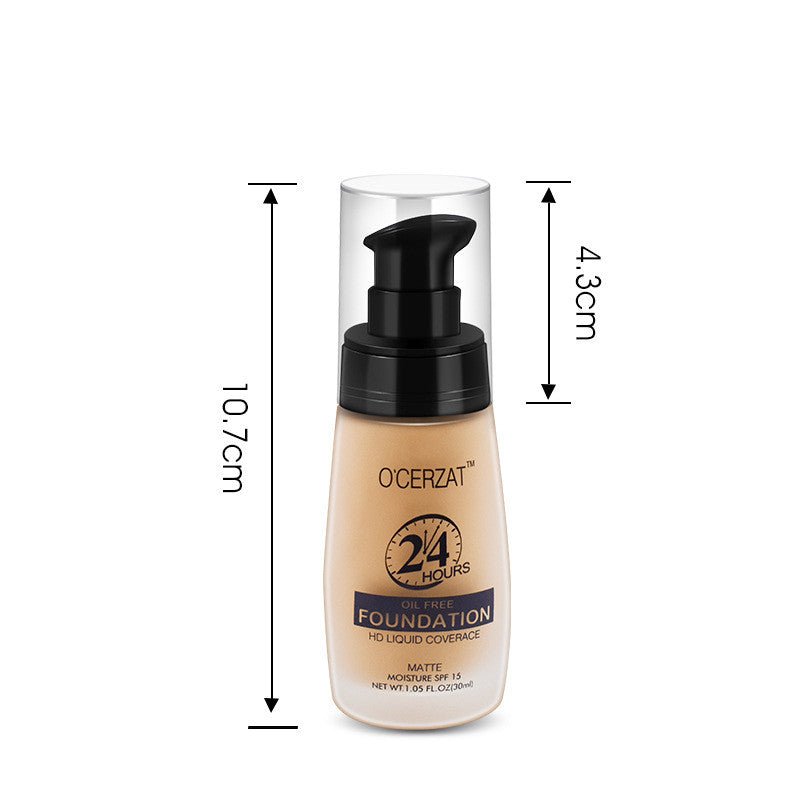 O'cerzat Long Lasting Concealer Oil Control Moisturizing Non-fading Liquid Foundation
