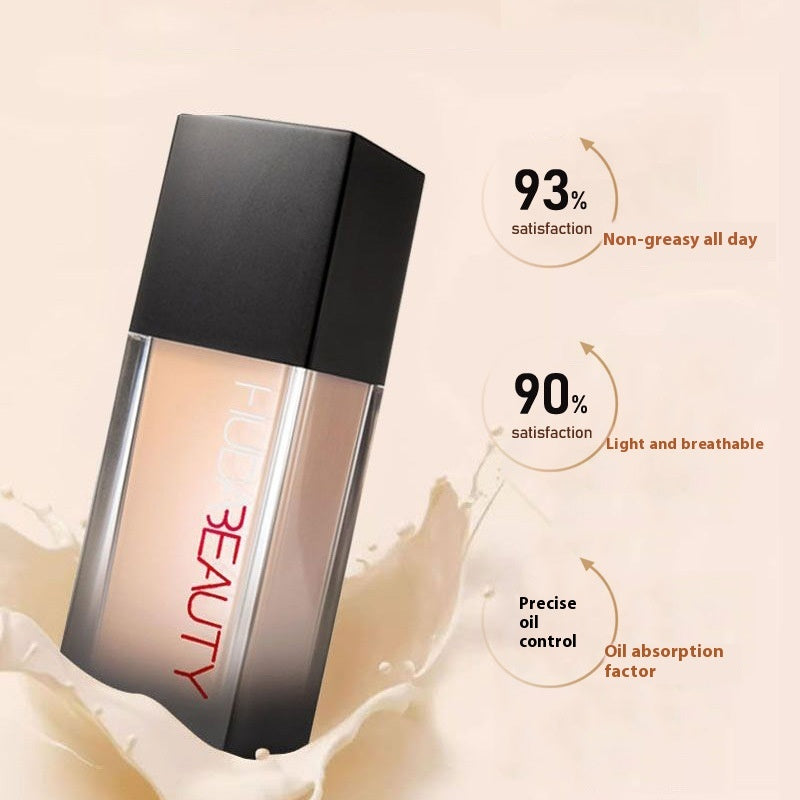 Huda Liquid Foundation Concealer And Moisturizer Oil Control Skin Color Not Stuck Pink Moisturizing Smear-proof Makeup 34ml