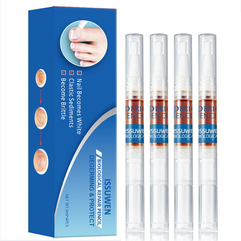 Issuwen Gray Nail Pen 4 Pack Nourishinging Liquid
