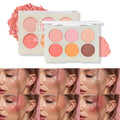 Julystar Beauty Matte Rouge Blush Nourishing Three-dimensional Eye Shadow Six-color Integrated