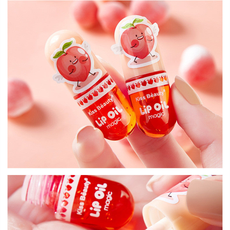 Kiss Beauty Warm Change Capsule Color Changing Lip Glaze Moisturizing