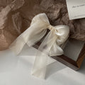Black Veil Bowknot Spring Clip Back Head Hair Clip