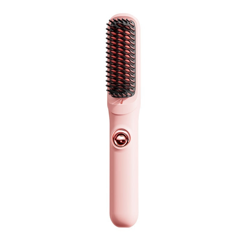 FlagShip Wireless Straight Comb Anion Does Not Hurt Hair Portable Hair Curler And Straightener Dual-use