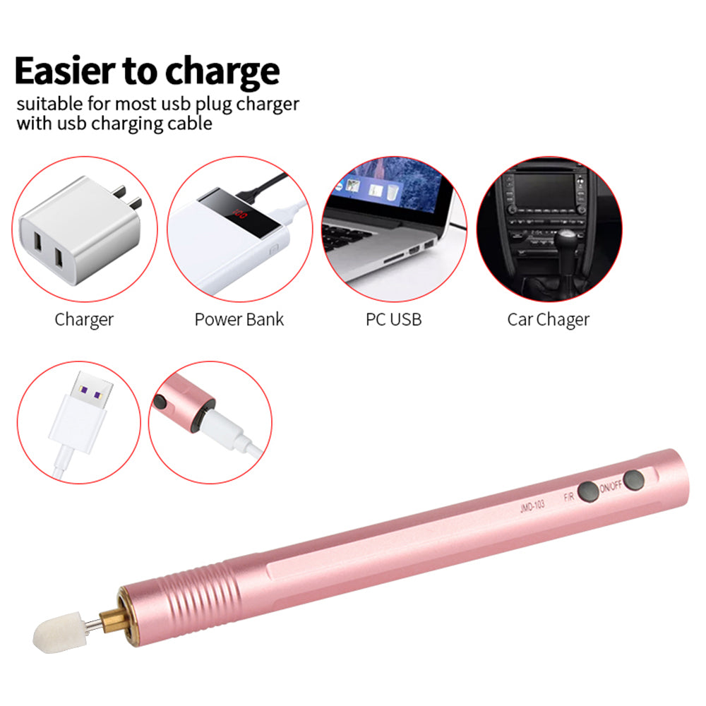 Battery USB Polishing Tool For Nail Salon