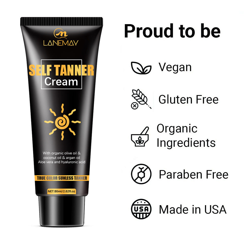 Lanemav Black Cream Tanning Cream Wheat Color Sunbath