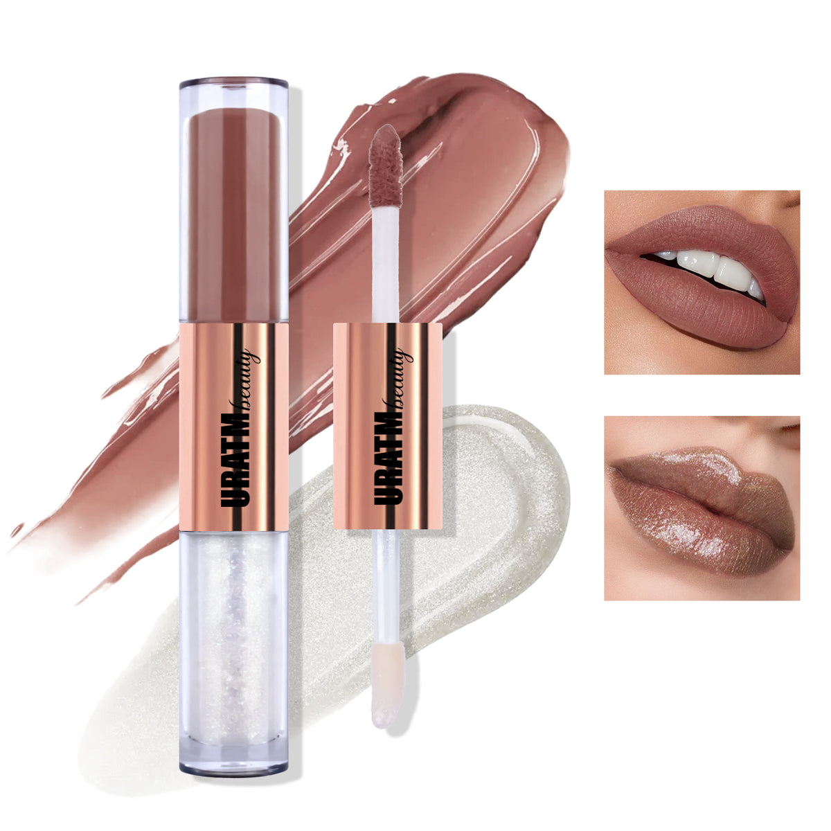 Uratm Matte No Stain On Cup Long Lasting And Does Not Fade Double-headed Lip Lacquer