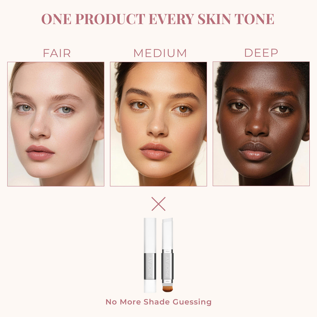 Phofay C-F022 Color-changing Foundation Stick