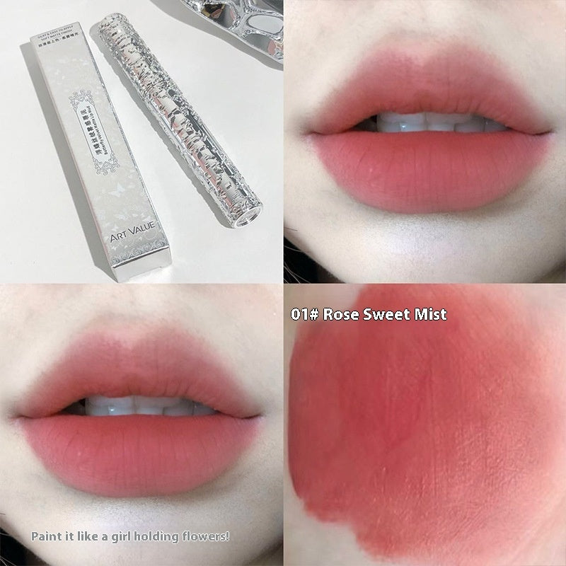 Art Value Velvet Mist Lip Mud Matte White Lipstick