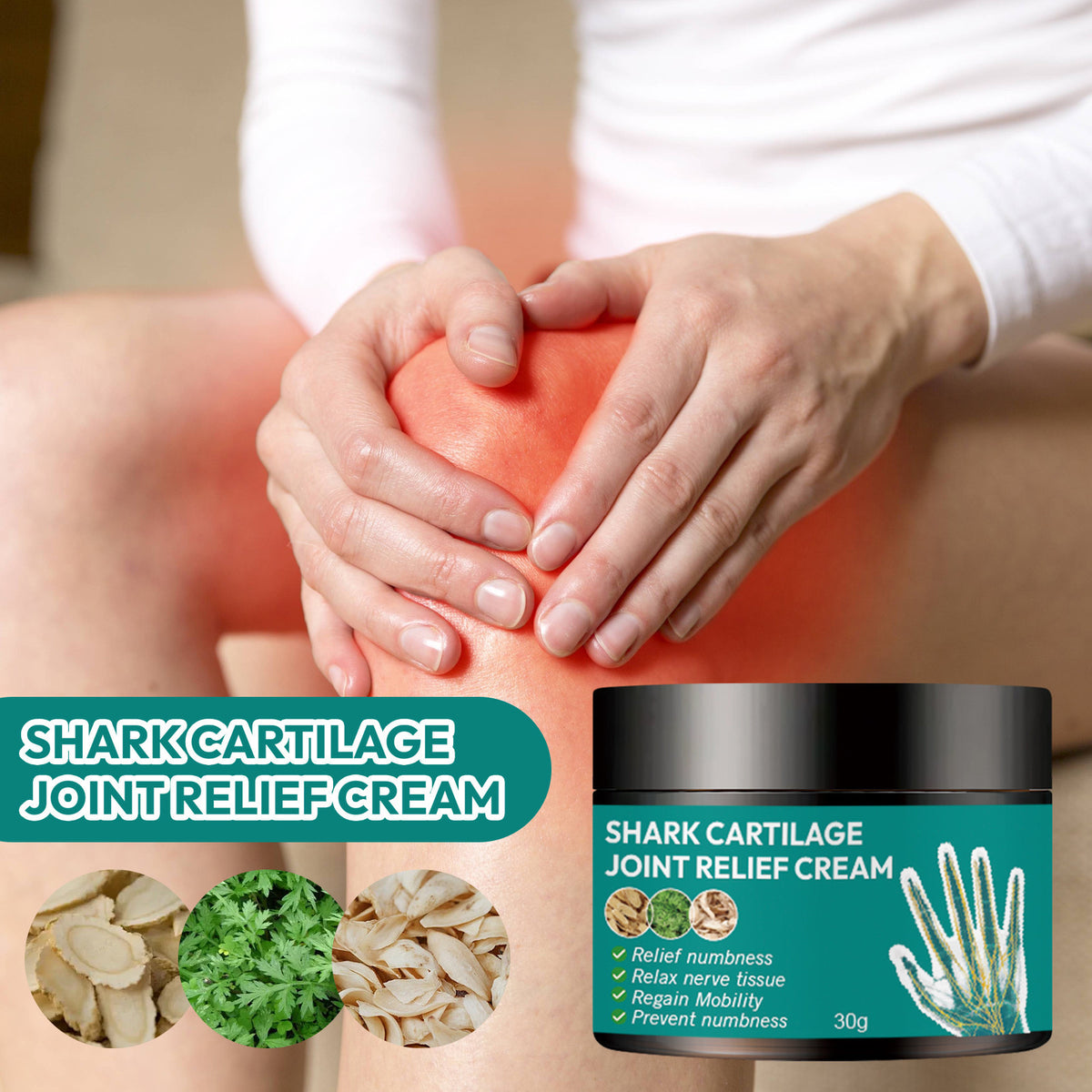 Shark Cartilage Body Neck Cream Moisturizing Knee Comfort