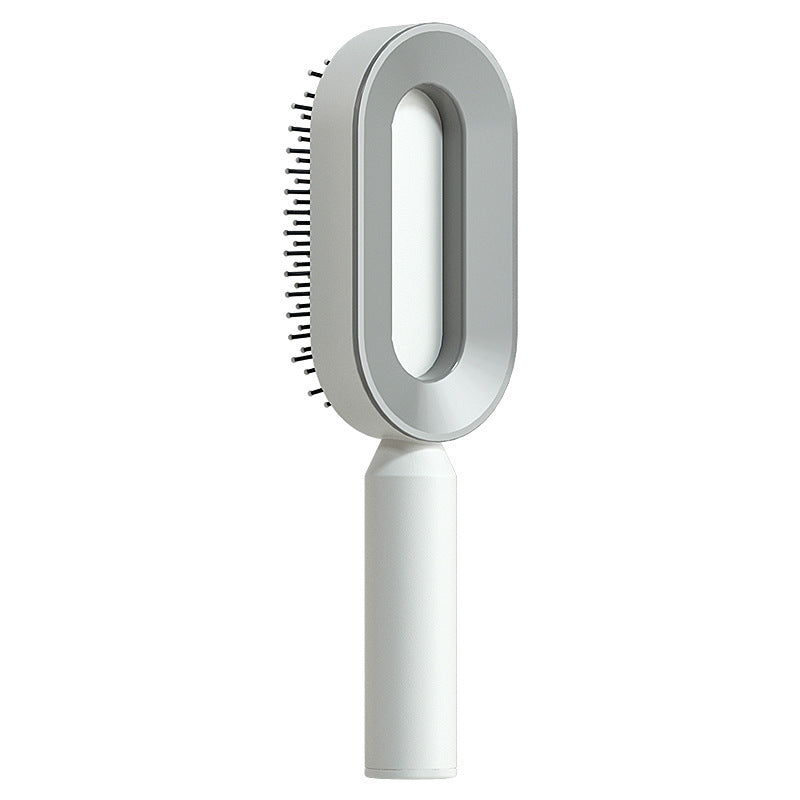 Self Cleaning Hair Brush For Women One-key Cleaning Hair Care Airbag Massage Scalp Comb Anti-Static Hairbrush