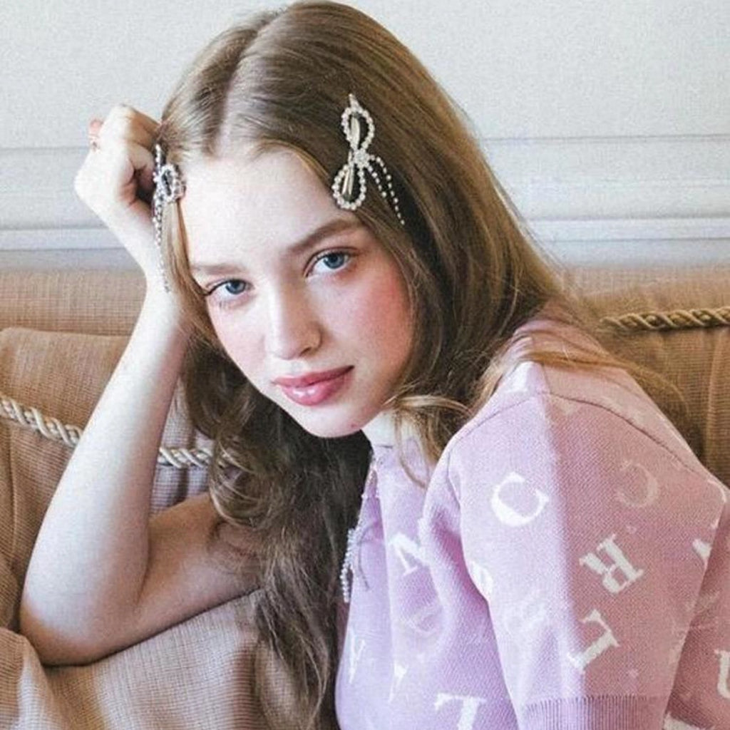Bow Barrettes Side Long Tassel