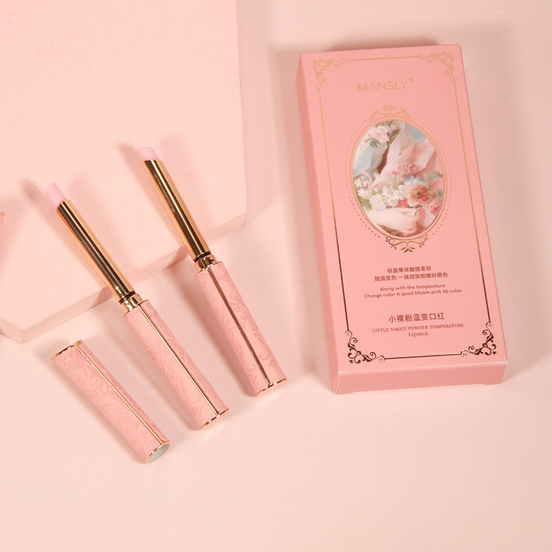 Mansly Lipstick Moisturizing Thin Tube Discoloration Lipstick Is Not Easy