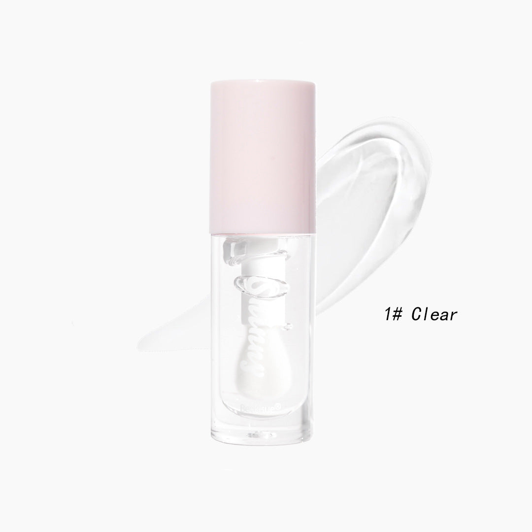 Beckisue Translucent Black Lip Gloss Water Light Mirror Highlight Lipstick