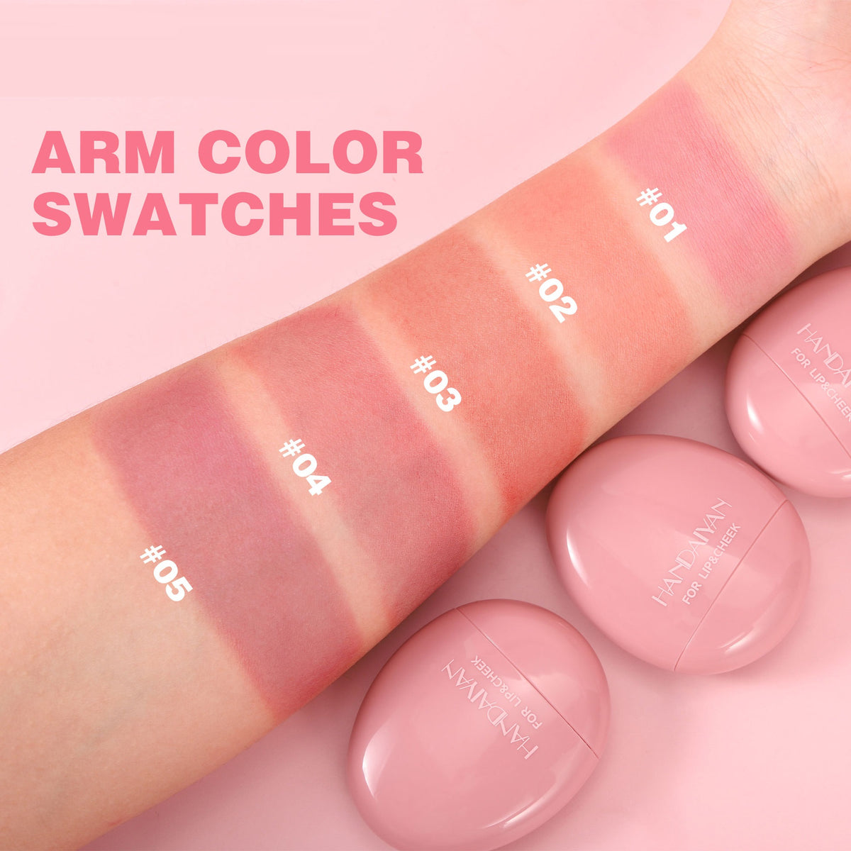 Handaiyan Pebble Easy To Color Monochrome Matte 5-color Blush