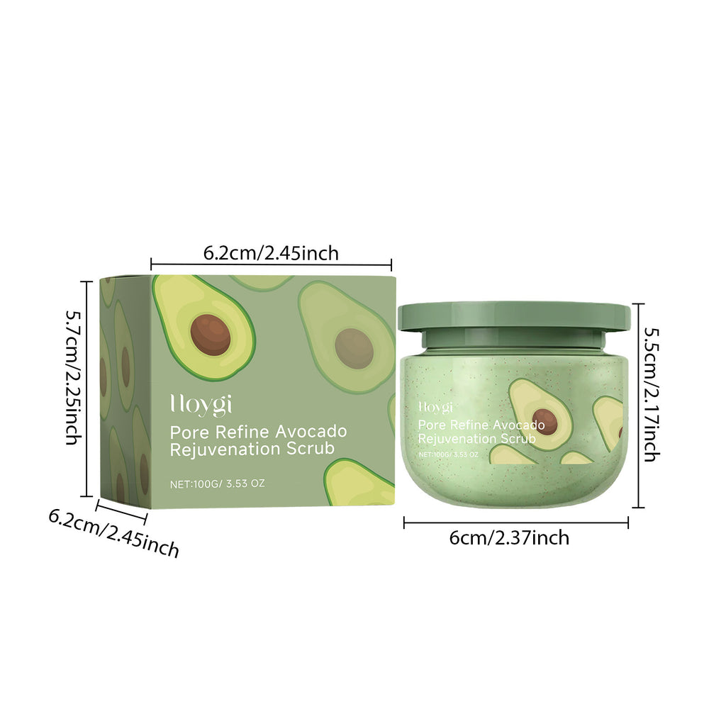 Hoygi Avocado Ice Cream Facial Scrub Body Cleaning