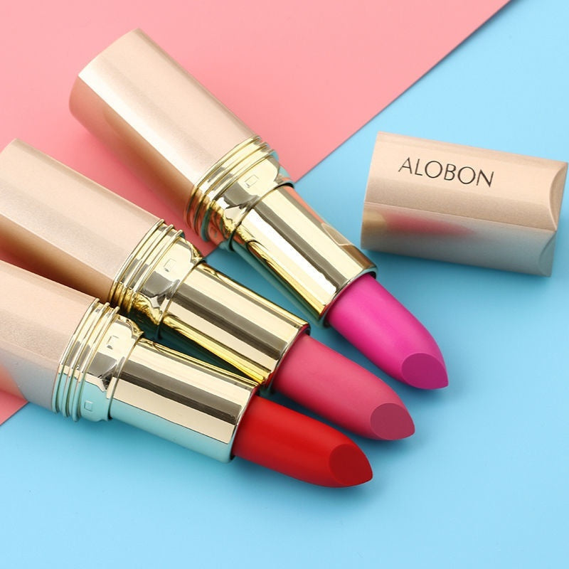 Alobon Positive No Stain On Cup Death Anti-cracking Lipstick