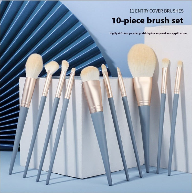 Bluebridge 10 Makeup Brushes Suit Foundation Face Powder Eye Shadow Brush Complete Set