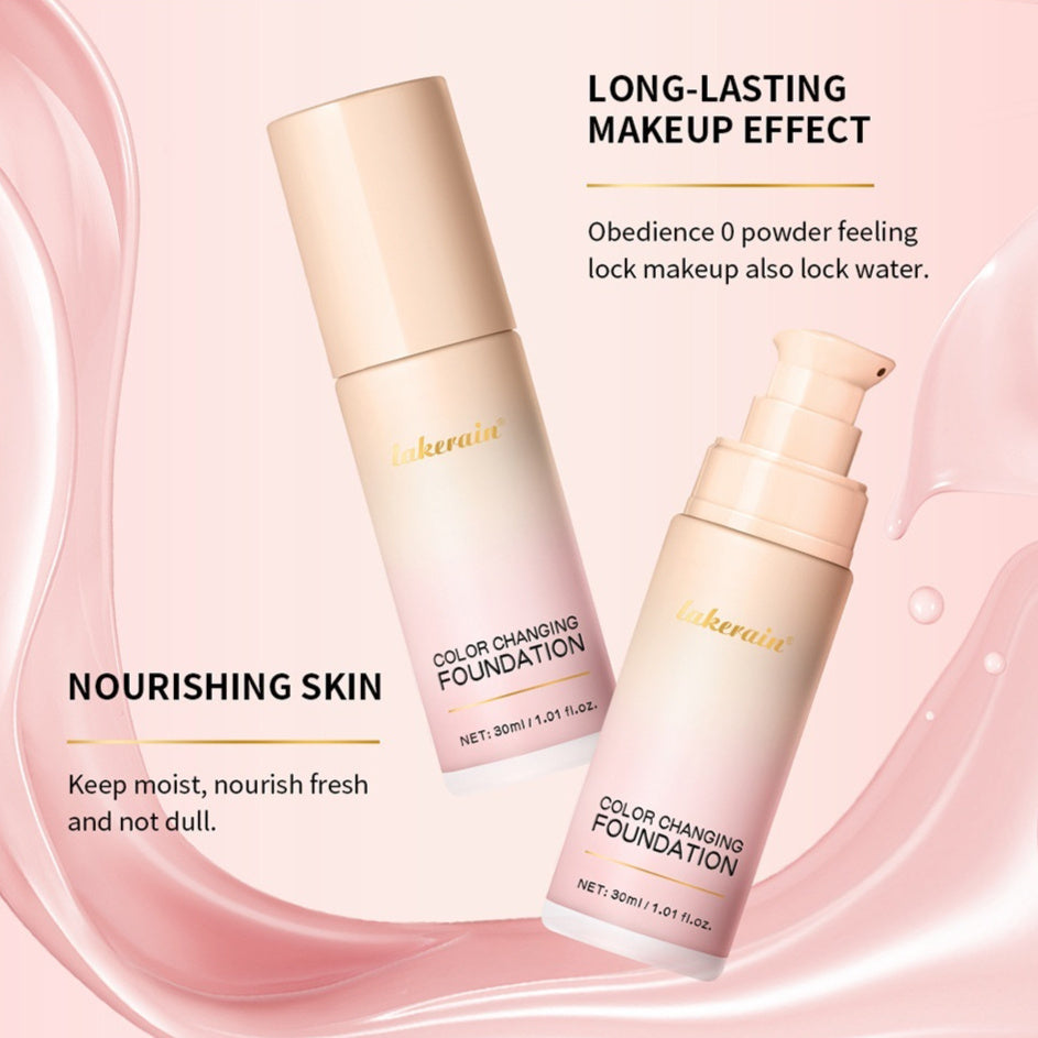 Lakerain Discoloration Liquid Foundation Concealer Long-lasting Natural