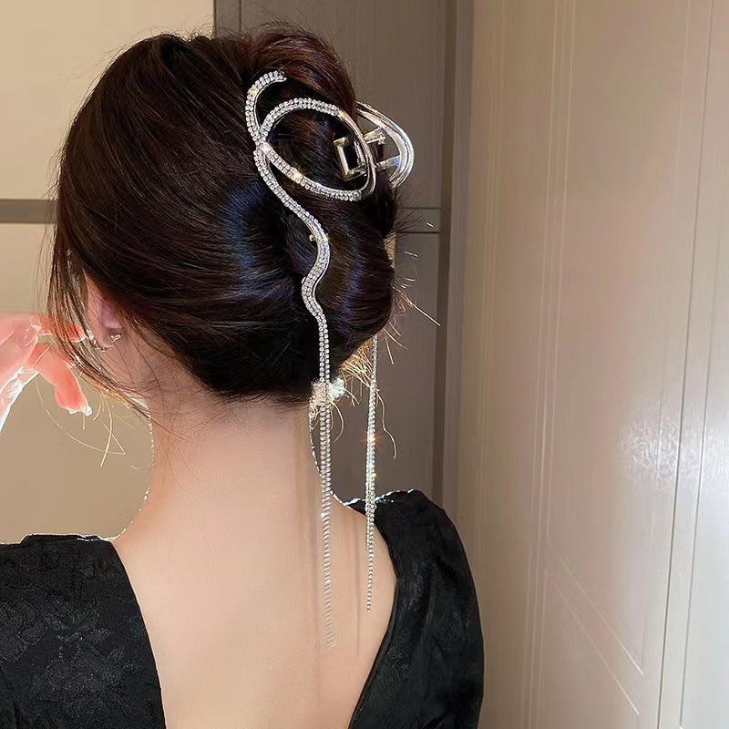 Diamond Tassel Grip Clip Advanced Sense Hair