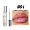 Handaiyan Transparent Dried Flower Lip Gloss Mirror Water Light Lasting