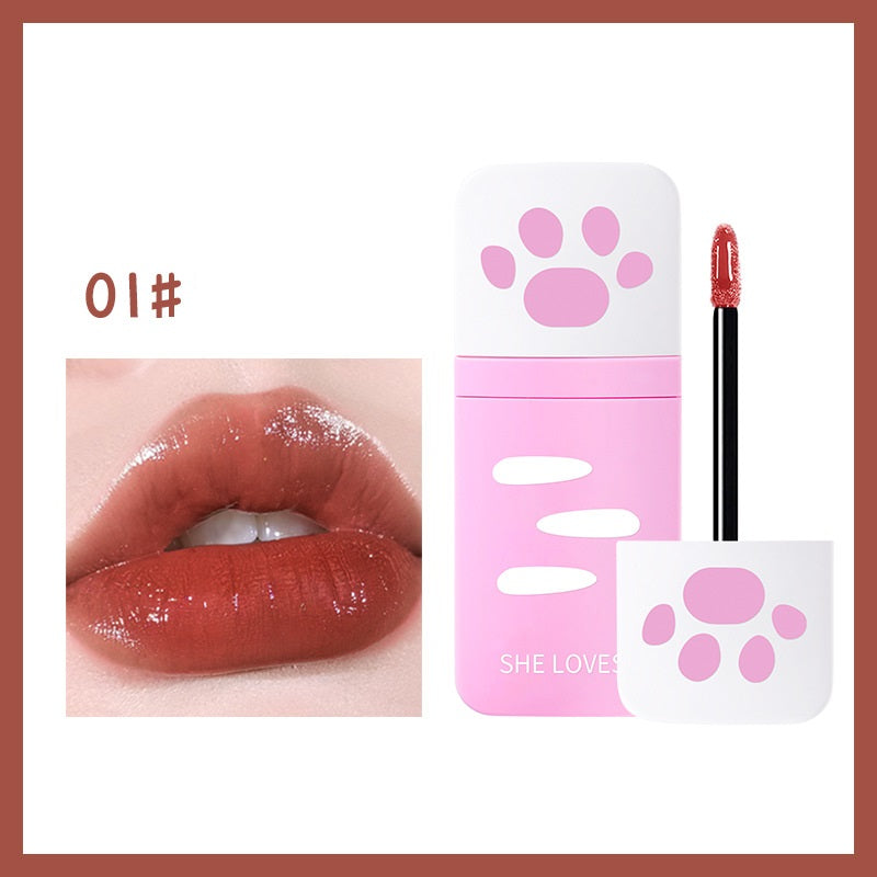She Loves Long-lasting White Mirror Water Gloss Business Card Lip Glaze