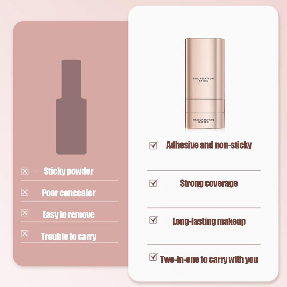 Vivien Beauty Stick Foundation Multifunctional With Brush