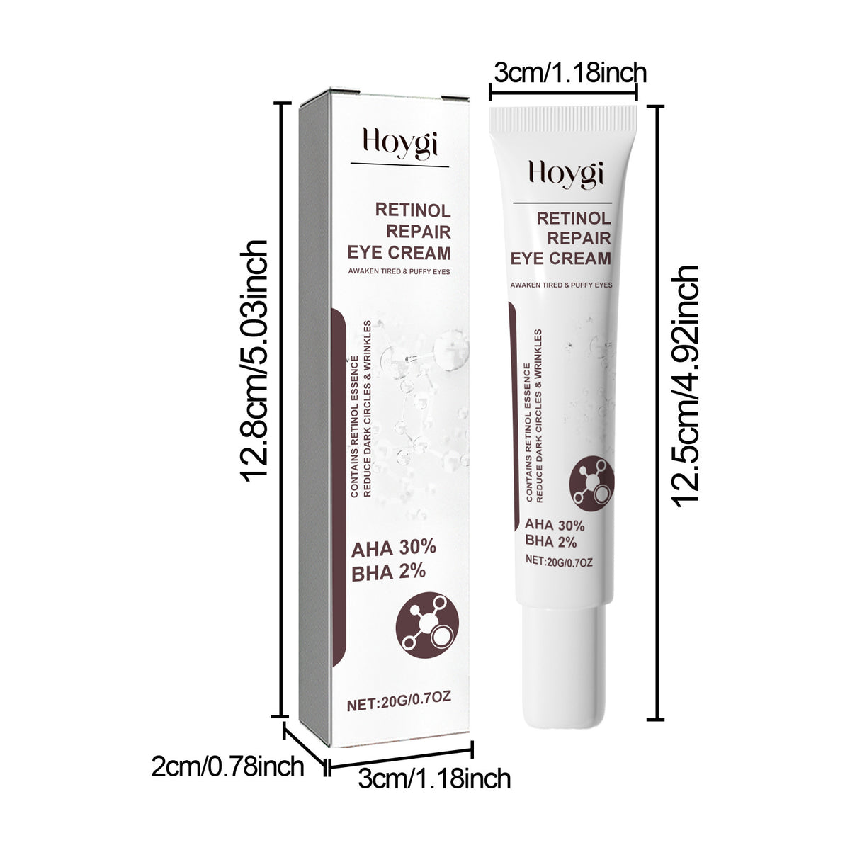 Hoygi Retinol Eye Cream Moisturizing Application