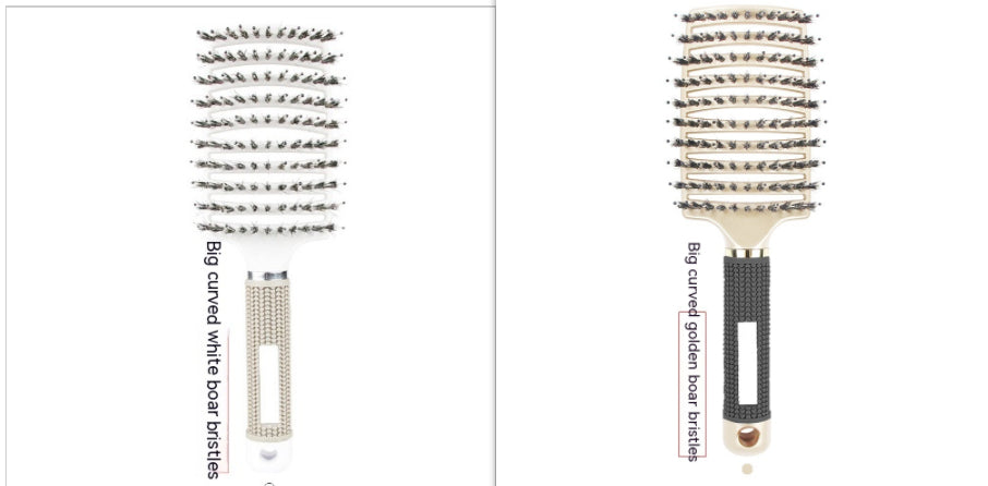Big Curved Comb Bristle Massage Comb Eight Claws