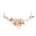 Tuoming Headdress In Europe And America Pearl Hair Comb Wedding Dress Accessories Updo Hair Accessories Bridal Ornament