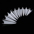 Empress Curve Nail Art Sheets, Pointed French Salon Nails, Long Pointed Fake Nail Sheets, Transparent Natural 100 Pieces And 500 Pieces