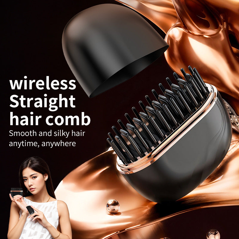 Hoegoa Hair Spray and Mini Hair Straightening Comb Wireless Charging Portable Multifunctional Hair comb