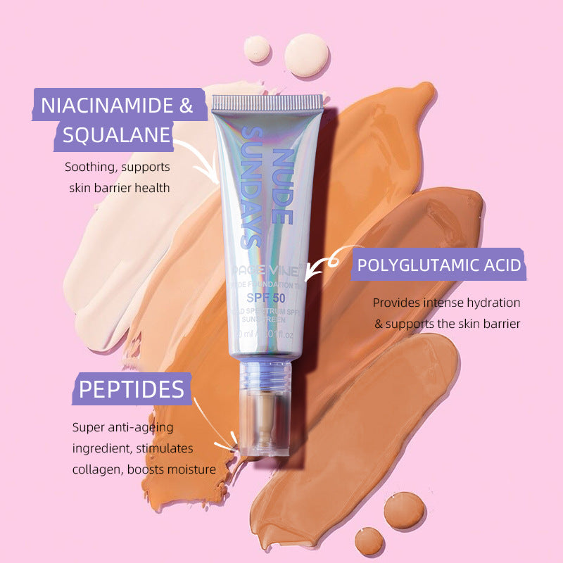 Page Vine Women's Liquid Foundation Oil Control Concealer