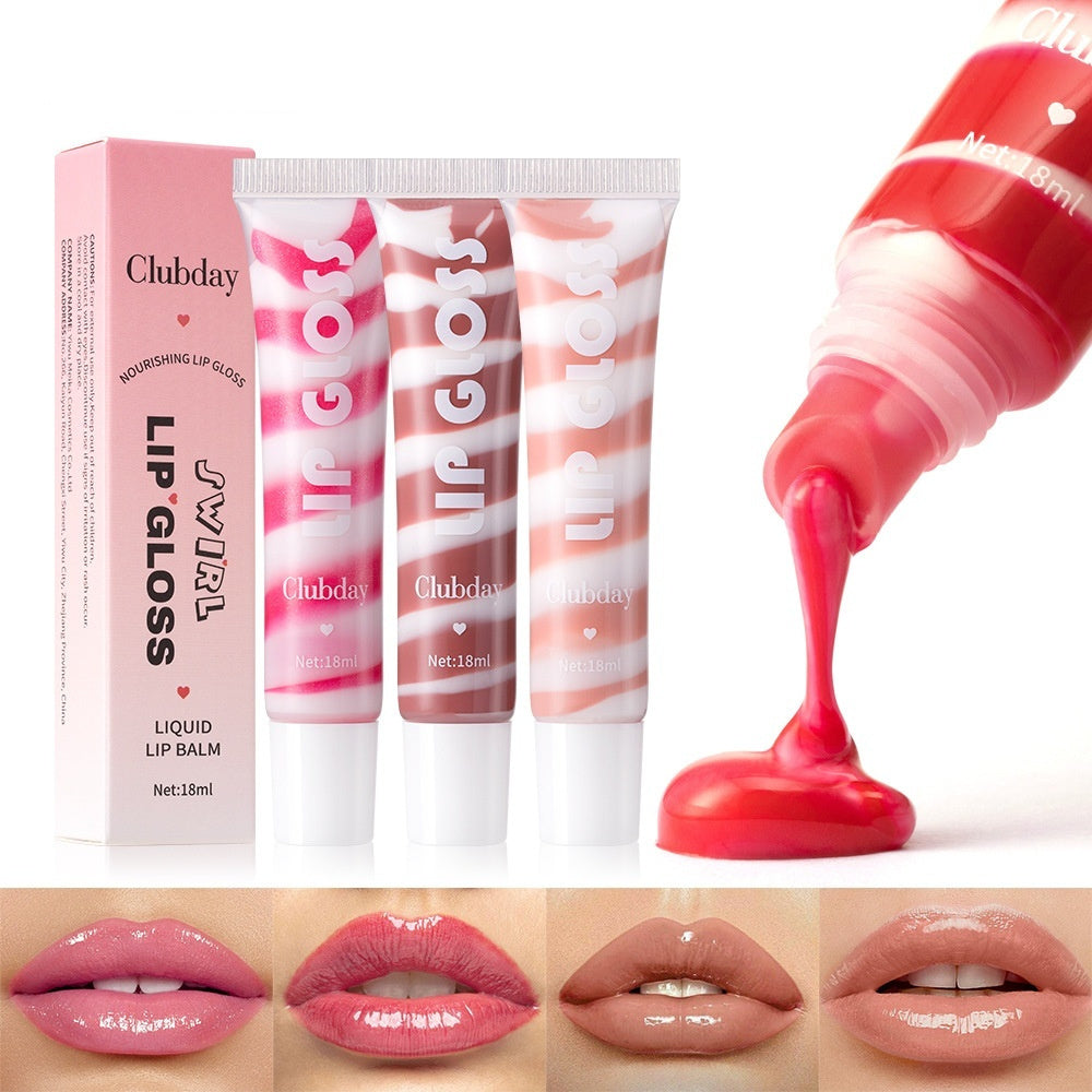 Clubday Hose Pearlescent Thin And Glittering Moisturizing Fruit Flavor Lip Gloss