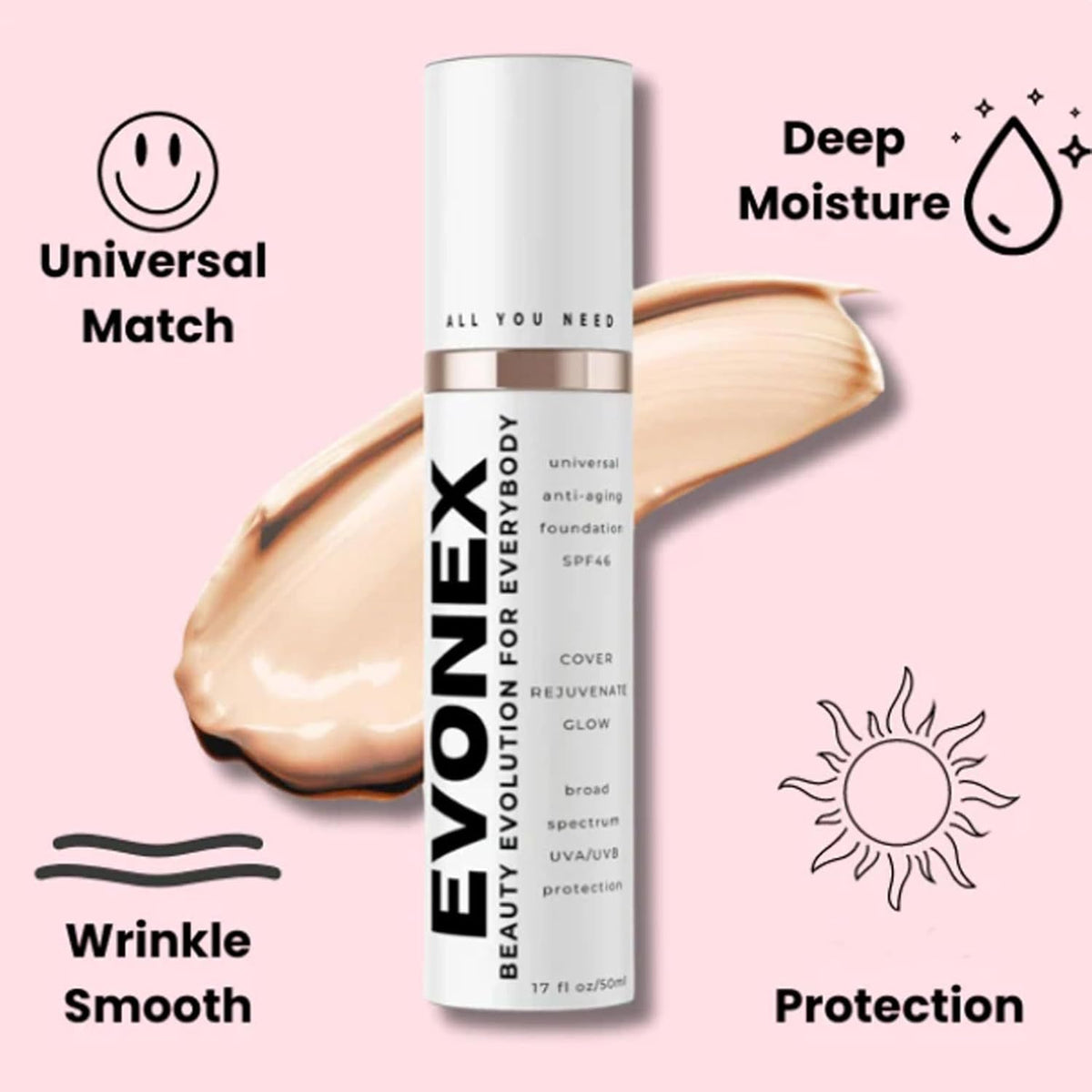 Evonex Anti-Aging Liquid Foundation Skin Recovery