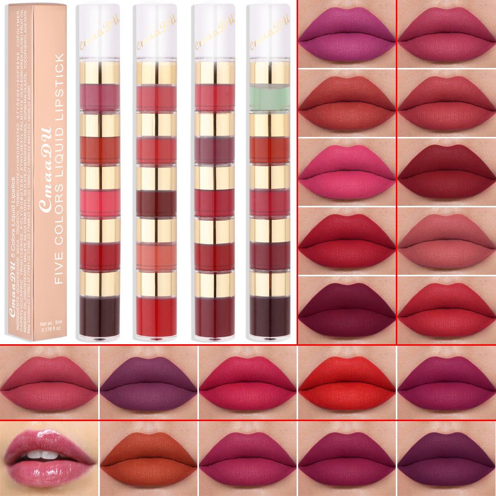 CmaaDu Women's Fashion Simple Long-lasting Lip Gloss