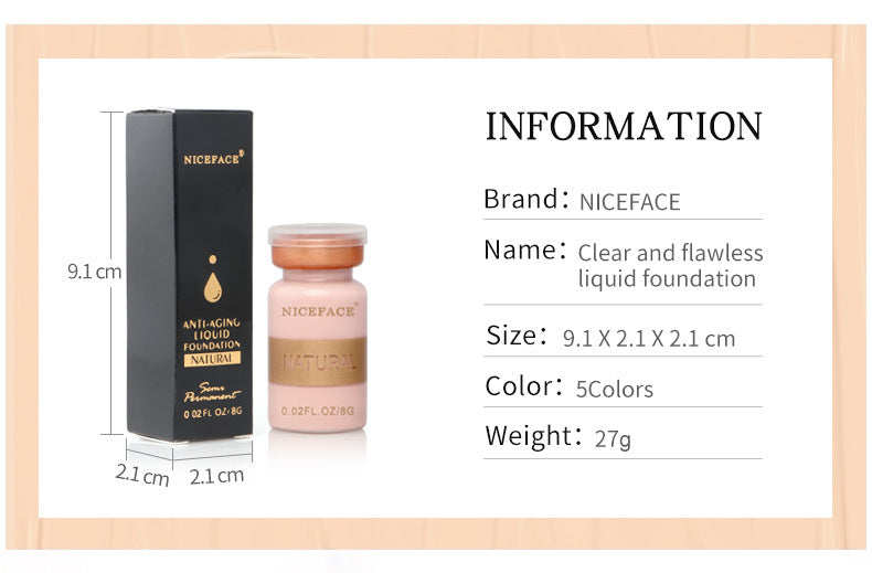 NiceFace Moisturizing oil control liquid foundation