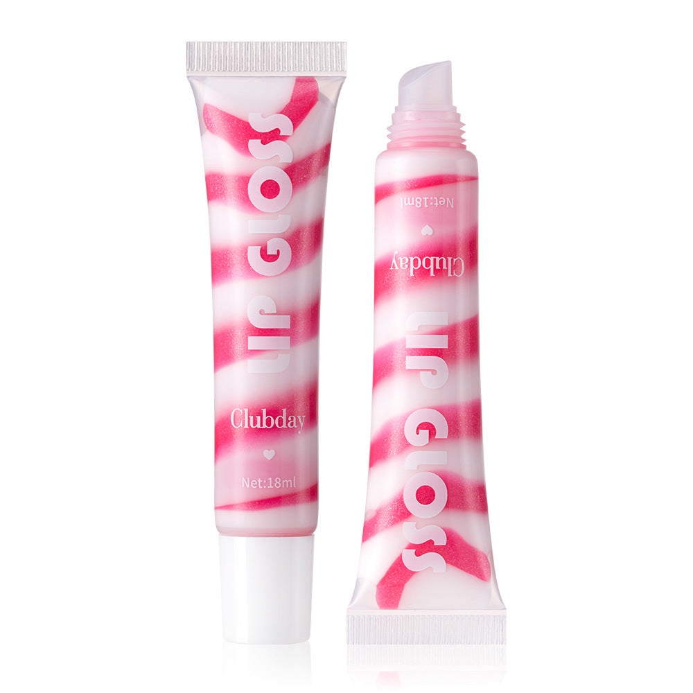 Clubday Hose Pearlescent Thin And Glittering Moisturizing Fruit Flavor Lip Gloss